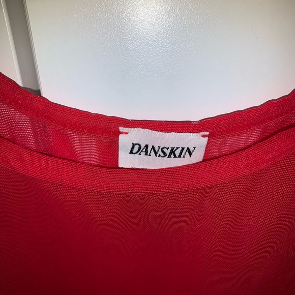 Danskin Red Mesh Tank - Picture 2 of 5